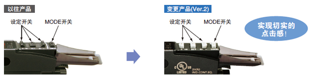 操作開關(guān)的操作性 、辨識性提高